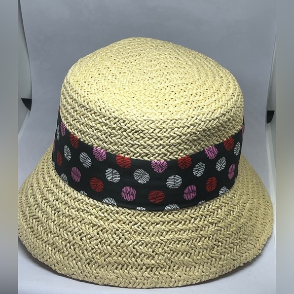 DISNEY MINNIE MOUSE STRAW SUN HAT, WITH MINNIE MOUSE BOW, SIGNATURE DOTS O/S main image 6